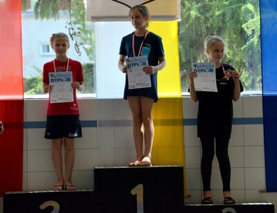 Zawodniczki na podium 
